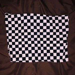 Checkered Tube Top